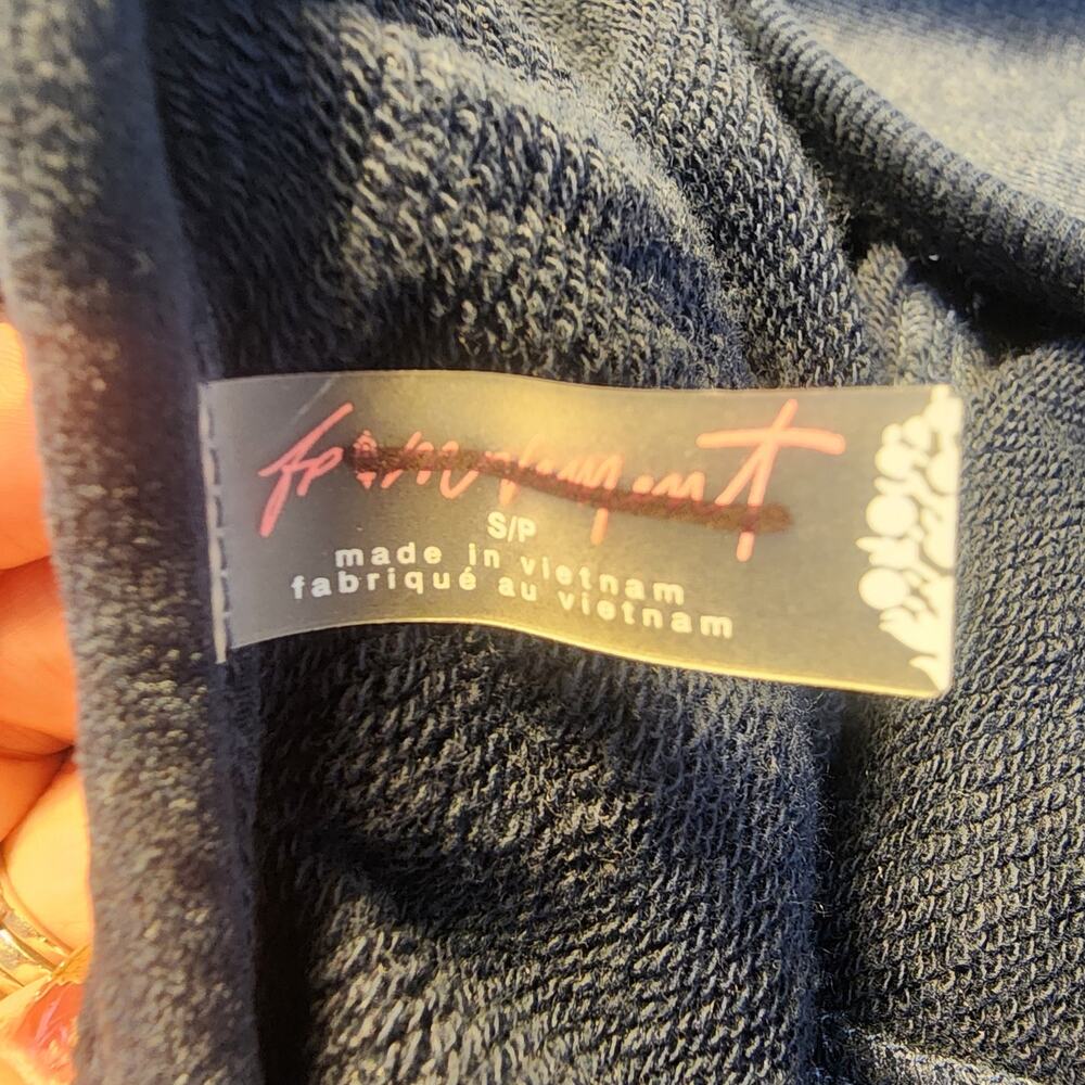 NWOT Free People Movement Such a Flirt Sweatshirt Romper Womens S Oversized - Picture 5 of 10